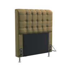 Cabeceira Rana 90 Decorativa de Cama Solteiro N-029 Veludo Capuccino Aradecor
