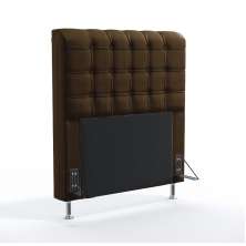 Cabeceira Rana 90 Para Cama de Solteiro Sued Marrom Aradecor