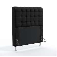 Cabeceira Rana 90 Para Cama de Solteiro Sued Preto Aradecor