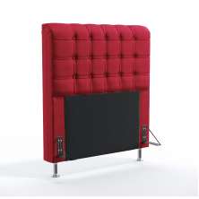 Cabeceira Rana 90 Para Cama de Solteiro Sued Vermelho Aradecor