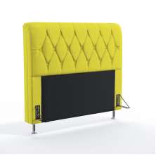 Cabeceira Sirius 140 Para Cama de Casal Sued Amarelo Aradecor