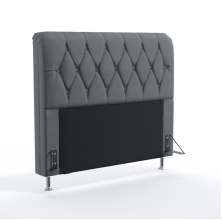 Cabeceira Sirius 140 Para Cama de Casal Sued Cinza Aradecor