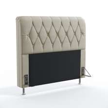 Cabeceira Sirius 195 Para Cama King Courino Bege Aradecor