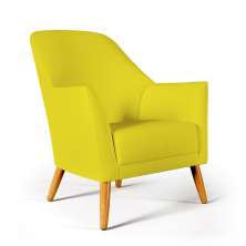 Poltrona Orion Sued Amarelo Aradecor