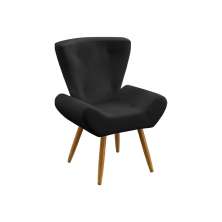 Poltrona Polaris Sued Preto Aradecor