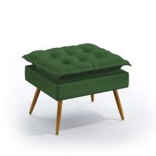 Puff Lunar Suede Verde Aradecor