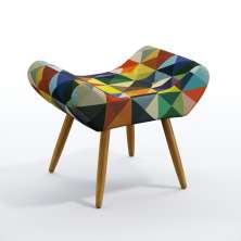 Puff Polar Suede Estampado Colorido Aradecor