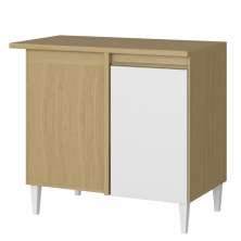 Balcao de Canto 02 Portas 95cm 2002407 Atacama Branco ARMoveis