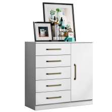 Cômoda Sapateira 5 Gavetas 1 Porta Lily