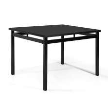 Mesa de Jantar Retangular Riviera Preta 120 cm