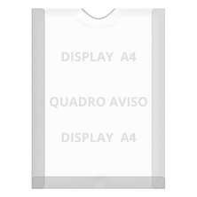 Display Parede Folha A4 Petg Cristal Quadro Aviso Kit 65 pçs