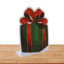 Enfeita Natal Display de Mesa Papai Noel Presente 24x15 cm