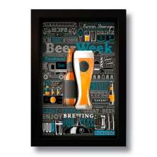 Quadro Decorativo Beer Week Vintage  33x43 cm