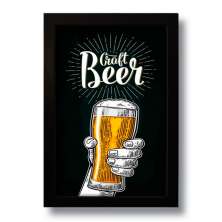Quadro Decorativo Cerveja Craft Beer Vintage  33x43 cm