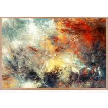 Quadro Decorativo Abstrato  Moldura Caixa Preta, ideal para ambiente de Sala, Quarto (100x70 cm)
