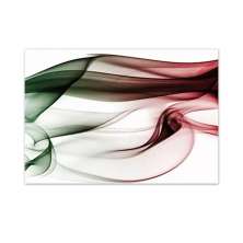 Quadro Decorativo Abstrato Veu Brisa, Tela em Canvas na Horizontal ideal para ambiente de Sala de estar, jantar, reuniões, Quarto e Hall de entrada (100x70 cm)