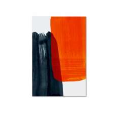 Quadro Decorativo Abstrato Vibrante com Moldura Caixa, na posição Vertical, ideal para ambiente de Sala, Quarto, Escritorio, Salas de Reunião e Hall (100x70 cm)