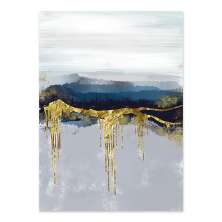 Quadro Decorativo Abstrato, Tela em Canvas na Vertical ideal para ambiente de Sala de estar, jantar, reuniões, Quarto e Hall de entrada (100x70 Cm)
