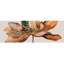 Quadro Decorativo Floral Classico, Tela em Canvas na Horizontal ideal para ambiente de Sala, Quarto e Hall (100x70 cm)