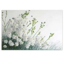 Quadro Decorativo Floral Pintura Campo, Tela em Canvas na Horizontal ideal para ambiente de Sala de estar, jantar, reuniões, Quarto e Hall de entrada