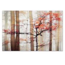 Quadro Decorativo Natiureza Outono, Tela em Canvas na Horizontal ideal para ambiente de Sala de estar, jantar, reuniões, Quarto e Hall de entrada (100x70 cm)