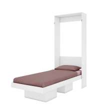 Cama Articulável Vertical Solteiro 80 Manhattan Branco - Art in móveis