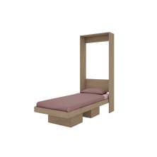 Cama Articulável Vertical Solteiro 80 Manhattan Montana - Art in móveis