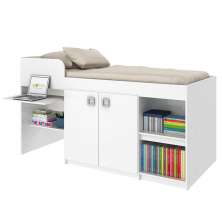 Cama Solteiro 90 Juvenile Multifuncional Branco -  Art In Móveis