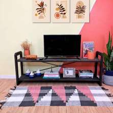 Rack de TV de Madeira Pinus Linea Tabaco