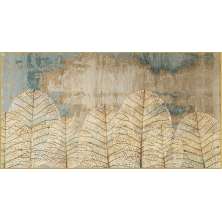 Quadro Decorativo Botanica Natureza com Moldura Caixa, na posição Horizontal, ideal para ambiente de Sala, Quarto e Hall  (90x70cm)