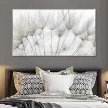 Quadro Decorativo Floral Fotografico com Moldura Caixa, na posição Horizontal, ideal para ambiente de Sala, Quarto e Hall
