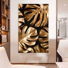 Quadro Decorativo Natureza Contemporâneo, Tela em Canvas na vertical ideal para ambiente de Sala, Quarto e Hall (100x70 cm)