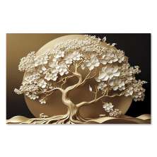 Quadro Decorativo Natureza Praia com Moldura Caixa, na posição Horizontal, ideal para ambiente de Sala, Quarto, Escritorio e Hall
