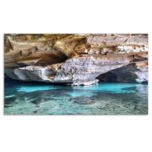 Quadro Decorativo Paisagem Falesias Mar, Tela em Canvas na Horizontal ideal para ambiente de Sala de estar, jantar, reuniões, Quarto e Hall de entrada