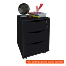 [OUTLET] Gaveteiro Face 3 GV Preto