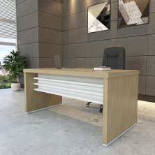 Mesa de Escritório Edimburgo Carvalho Branco