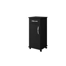 Balcão Para Cozinha Palmas 1 Porta Com 1 Gaveta Arte Móveis Preto
