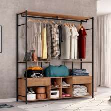 Guarda Roupa Industrial Com 1 Porta Adelaide Preto Demolição