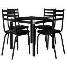 Jogo de Mesa Malva 107x75 cm e 4 Cadeiras 118 - Artefamol