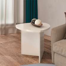 Mesa Lateral de Apoio Delta - Off White