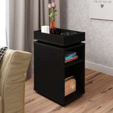 Mesa de Apoio Com Prateleira - Olívia Preto