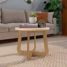Mesa de Centro Jasmin 100% MDF Off White / Carvalho