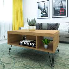 Mesa de Centro Liberty com 2 Nichos Carvalho
