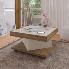 Mesa de Centro Saara - Pinho / Off White