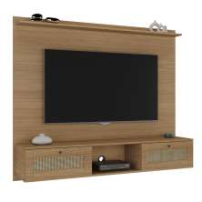 Painel 2 Portas para TVs de 72 Polegadas Uraí Carvalho