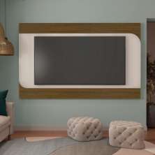 Painel TV 86" Elegance Pinho / Off White