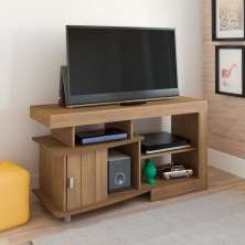 Rack Royal Para Tv 50" com 3 Nichos e 1 Porta Pinho
