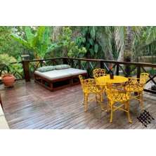 Jogo de Mesa Jardim Viena Piscina Varanda Área Externa Área de Lazer Artesane Móveis