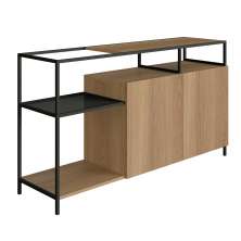 Buffet York 2 PT Hanover e Preto