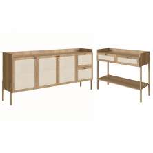 Conjunto Aparador E Buffet Palhinha 27936x27935 Linha Oslo Hanover Artesano